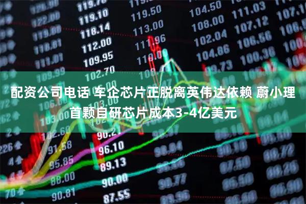 配资公司电话 车企芯片正脱离英伟达依赖 蔚小理首颗自研芯片成本3-4亿美元